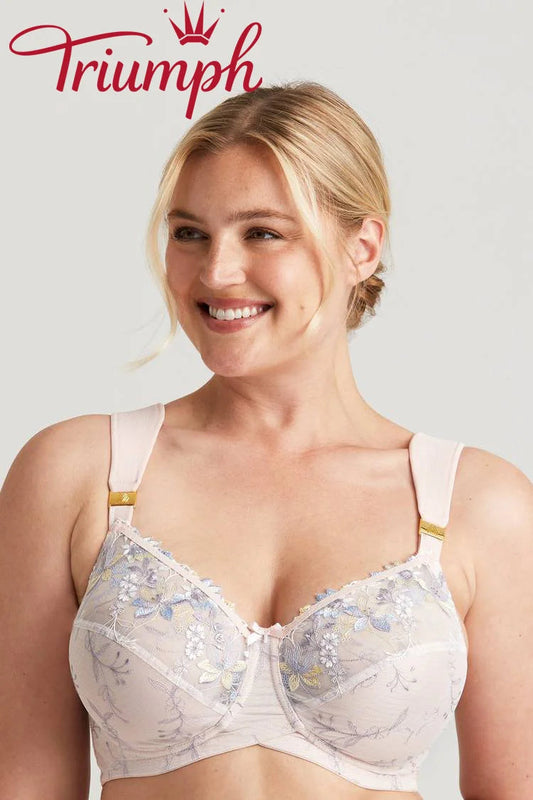 Triumph - 3 kosi (75A-120H) 💝 - Romantični dvojni modrček z vezenjem-SI