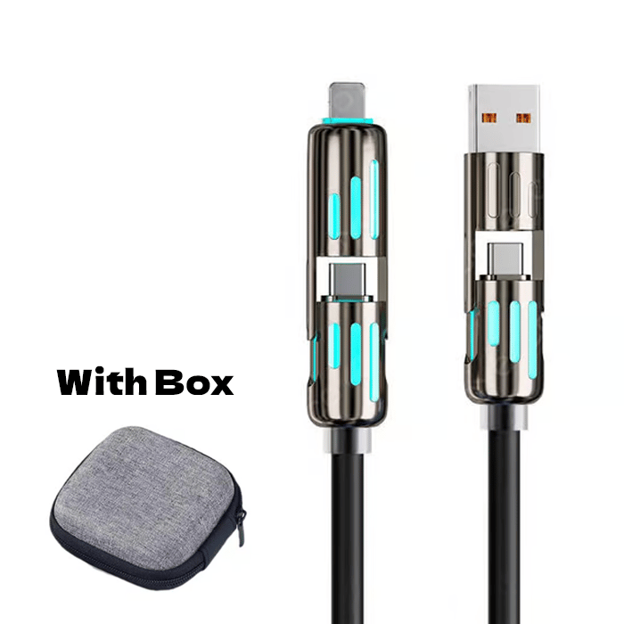 🔥4 v 1 USB polnilni kabel, hitro polnjenje⚡-GR 