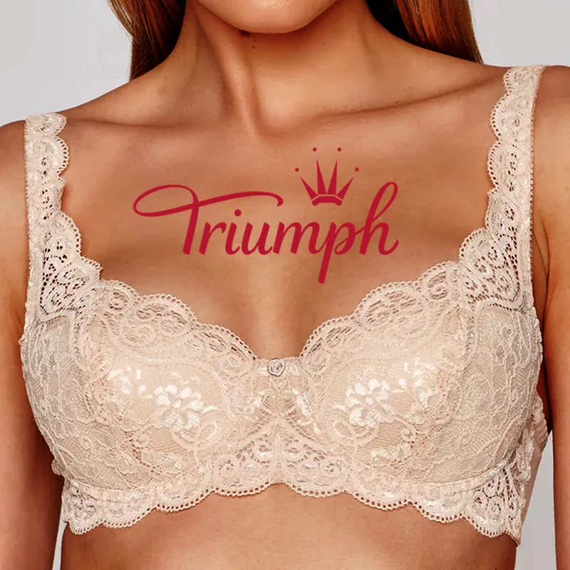 Triumph – 4-delni komplet. 💕2026 – nov, romantičen modrc s čipko-SI