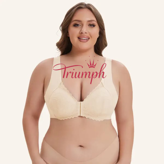 Triumph - (3 τεμ.) Σουτιέν 5D με χυτό κλείσιμο μπροστά και στήριξη χωρίς σύρμα-GR