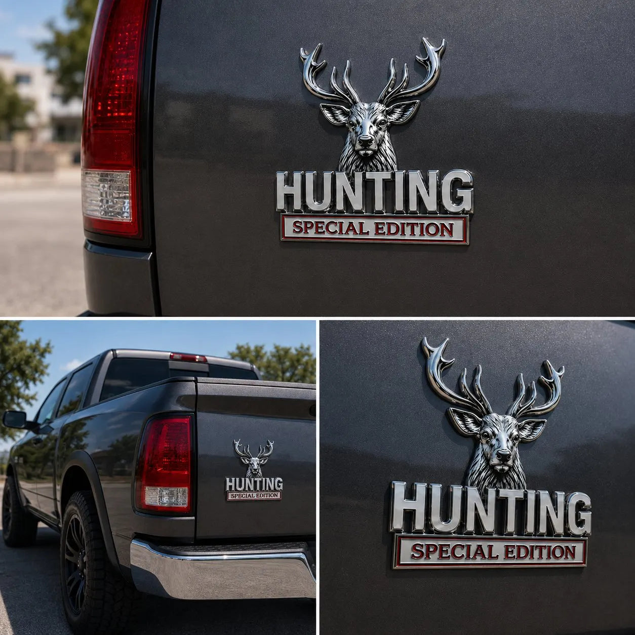 🦌 HUNTING Specijalno izdanje - 3D kromirani metalni amblem za vaš automobil-HR