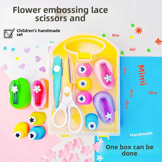 Kit de manualidades para perforar agujeros para niños-ES