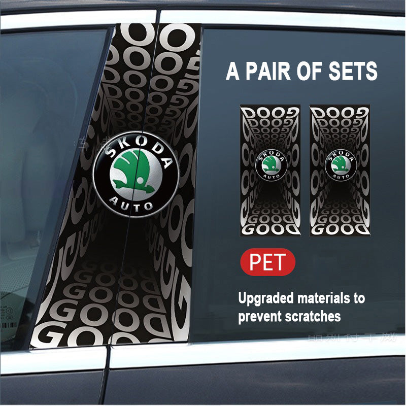 🔥Εκπτώσεις🔥Προστατευτική μεμβράνη HD για τροποποίηση κολόνας B αυτοκινήτου 2025 (2 τεμ.)-GR