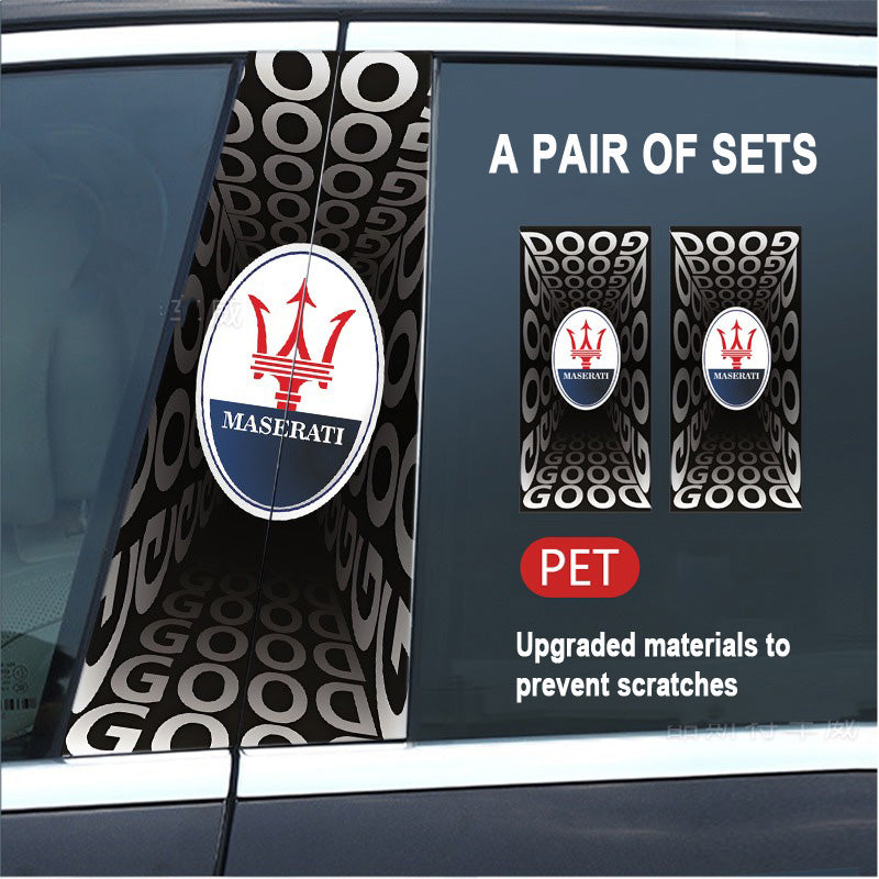 🔥Išpardavimas🔥2025 m. automobilio „Creative“ B statramsčio modifikavimo HD apsauginė plėvelė (2 vnt.)-LT