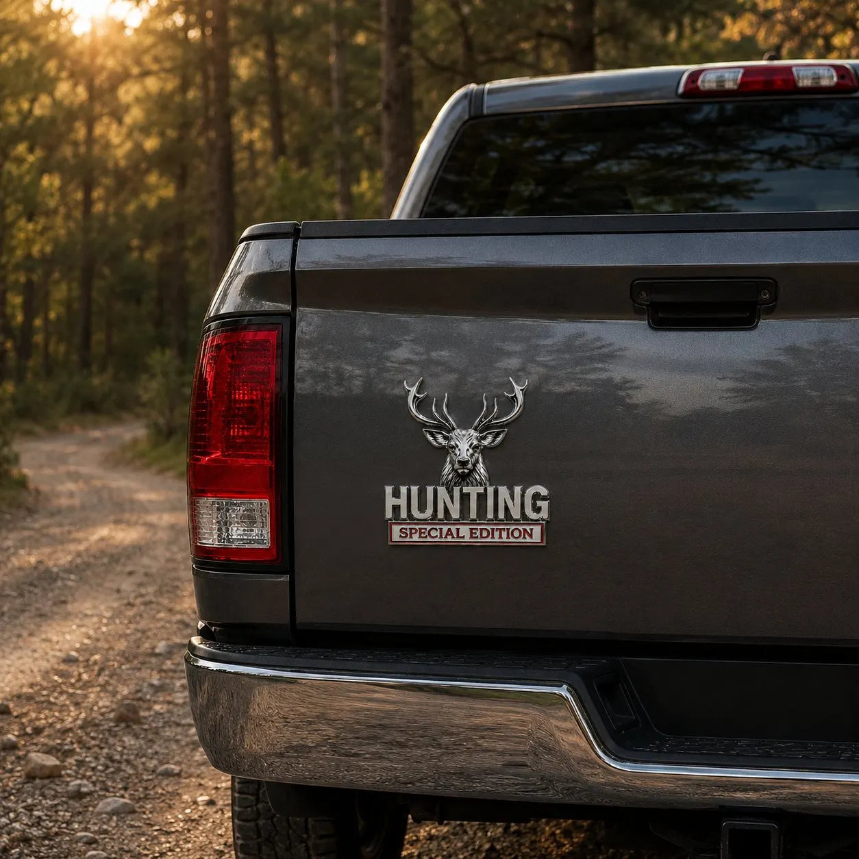 🦌 HUNTING Specijalno izdanje - 3D kromirani metalni amblem za vaš automobil-HR