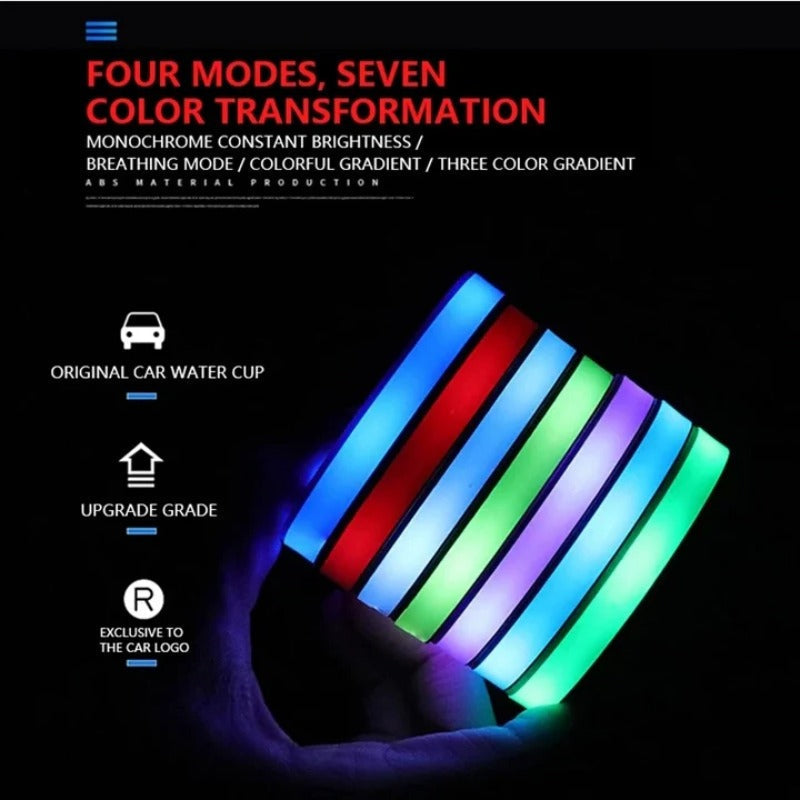 2 posavasos LED para coche-ES