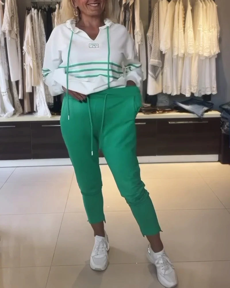 Komplet puloverjev s črtastim potiskom - GR 