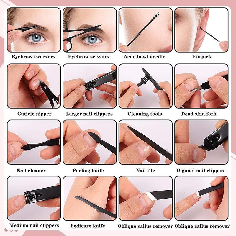 Komplet za nego nohtov 16 kosov (10 barv) - GR 