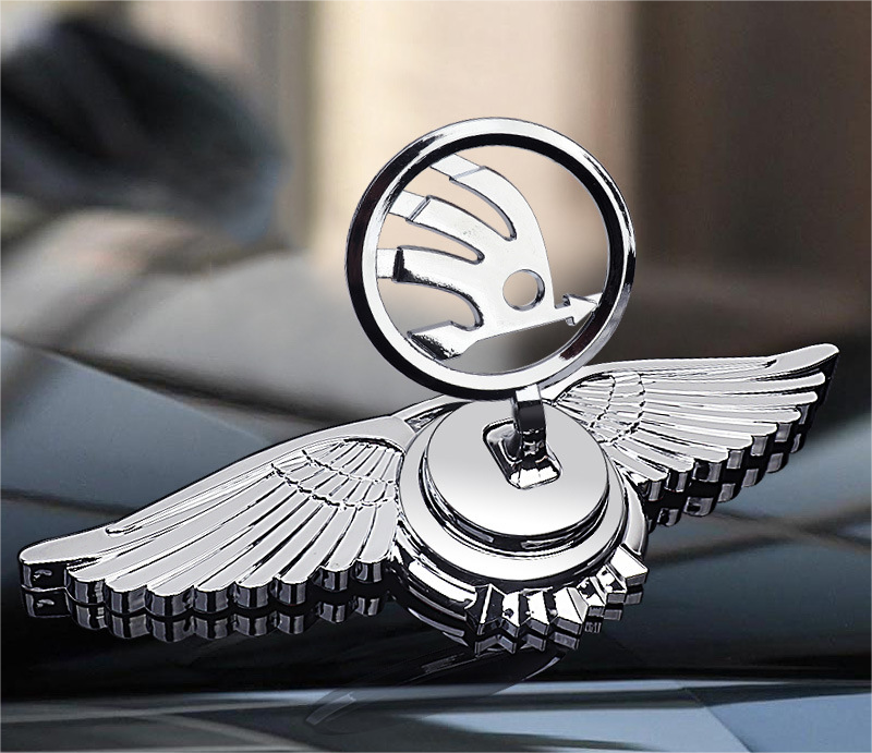 Decoración de modificación de coche con logotipo de capó-ES