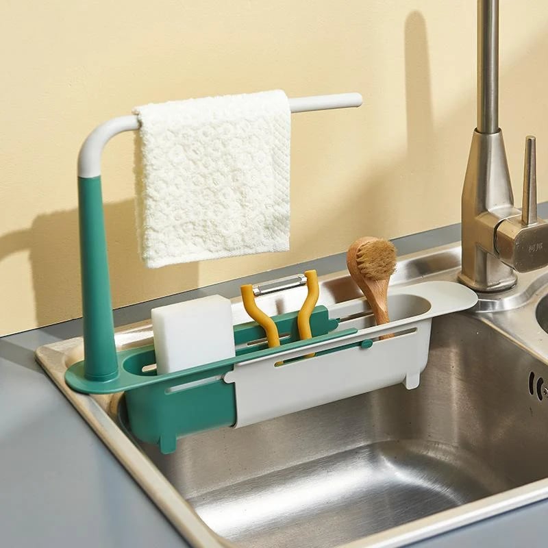 【💦Mantiene tu cocina limpia】✨Escurridor telescópico para fregadero actualizado-ES