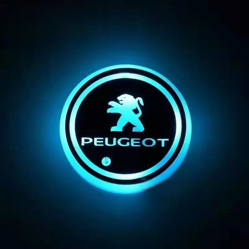 2 posavasos LED para coche-ES