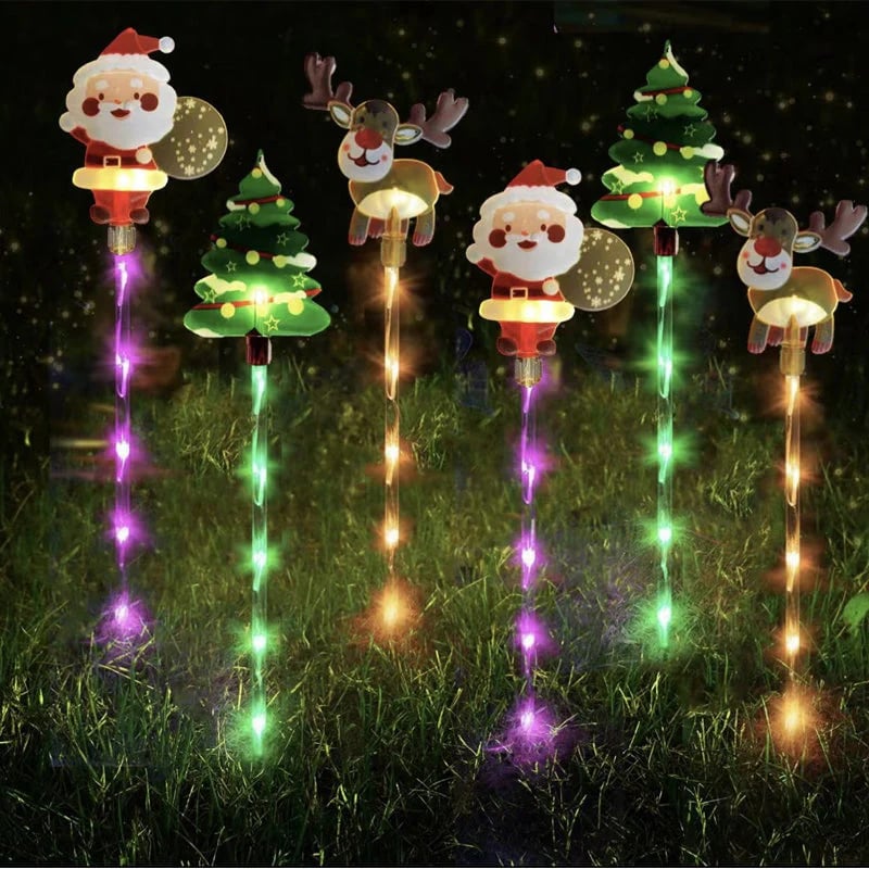 🎄🎁6 judančių kalėdinių lempučių pakuotė-LT