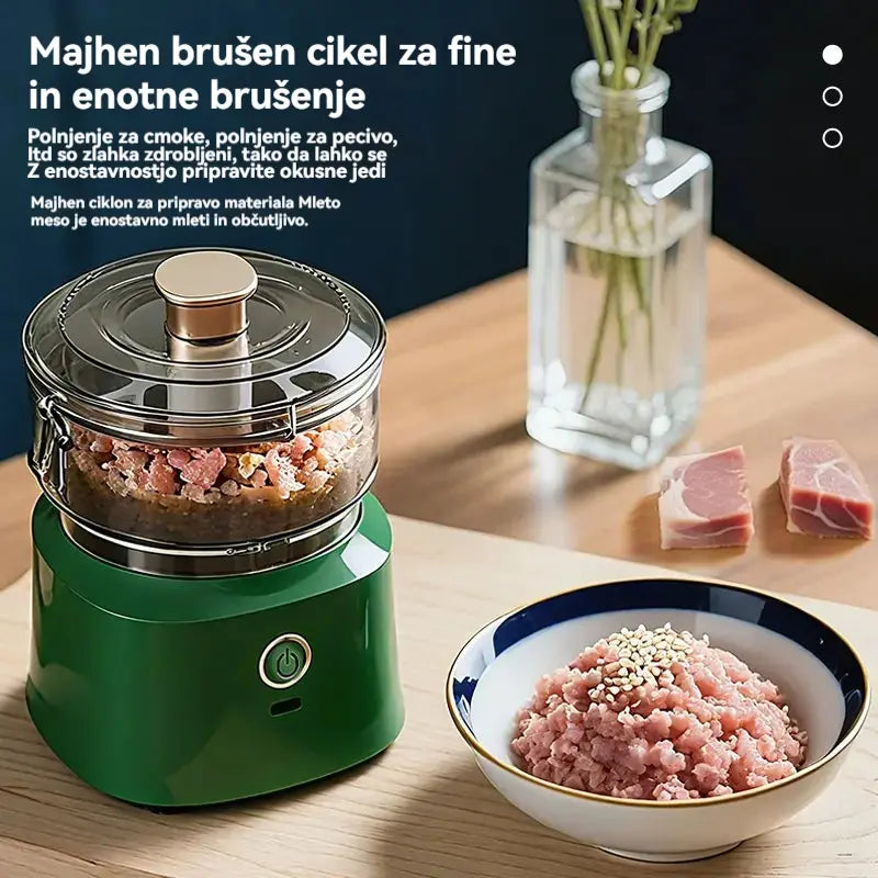 🔥 50 % popust! 🔥 🥩⚡ Električni mlinček za meso velike zmogljivosti: zmogljiv, hiter in enostaven za uporabo | Idealen za domače kuhinje in domače obroke 🍔🌮-SI