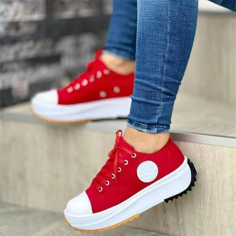 💝Ribotas ispardavimas su 50% NUOLAIDA🔥🔥Moteriški suvarstomi platforminiai sportbaciai su kulnais-LT