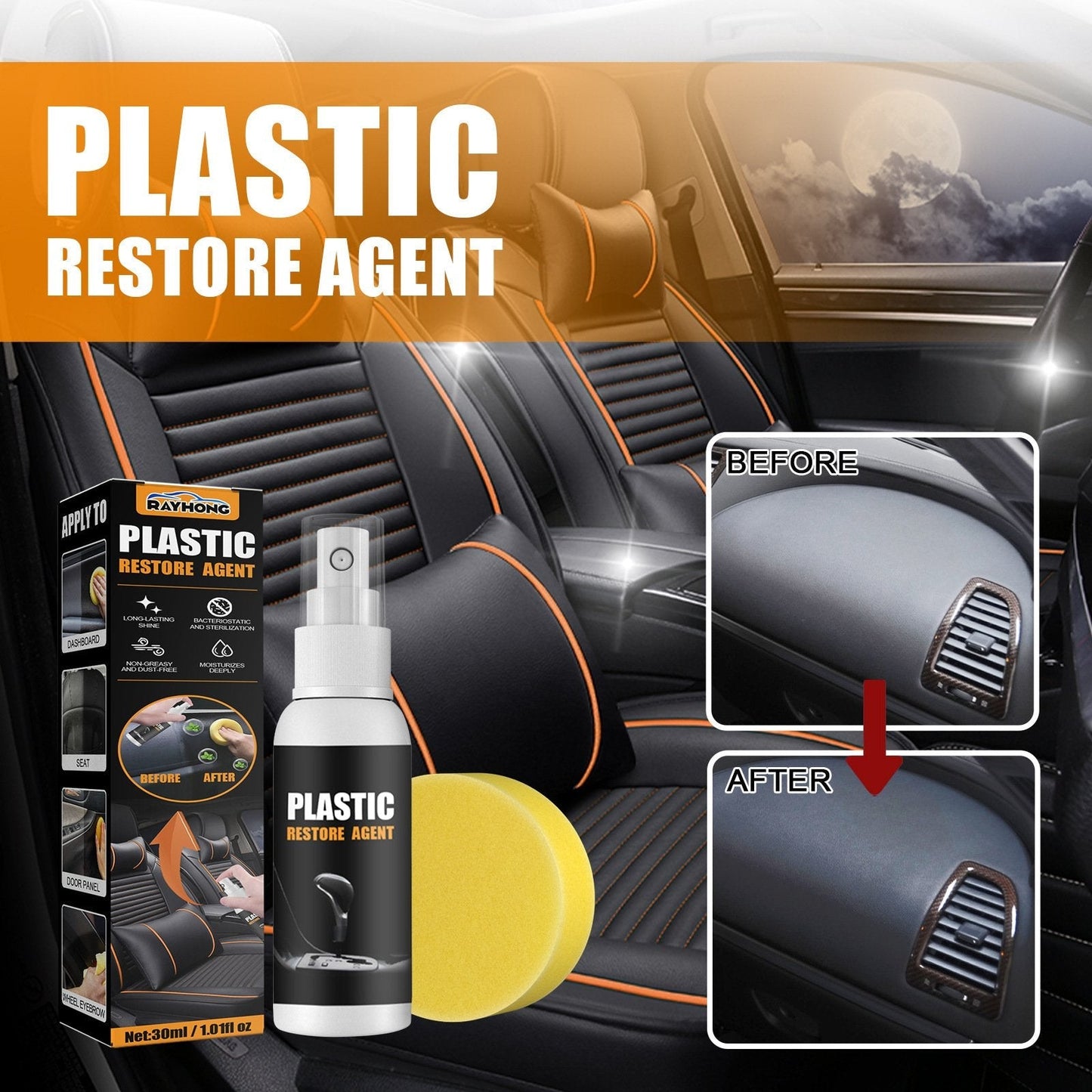🔥Automobilių plastikų restauravimo priemonė-LT