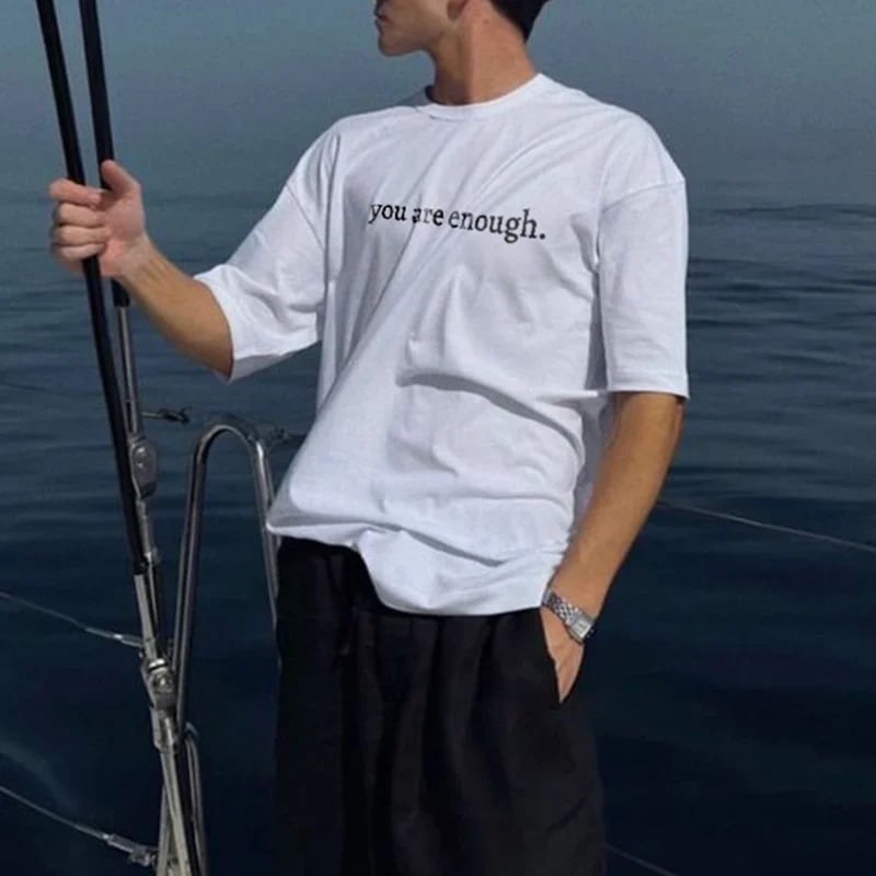 💥Nauji unisex marškinėliai su užrašu „Dear Person Behind Me“ dideliu dydžiu nuo 2025 m.-LT