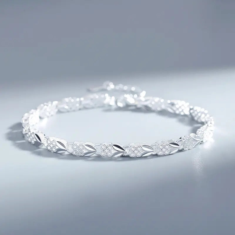 😀👉[Compra 1, llévate 2 gratis]💖🍀Pulsera de mujer de plata 925-ES