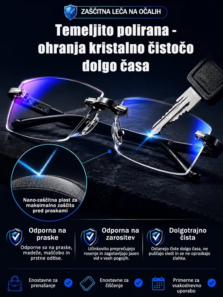 Ultra lahka diamantna očala brez okvirja-SI