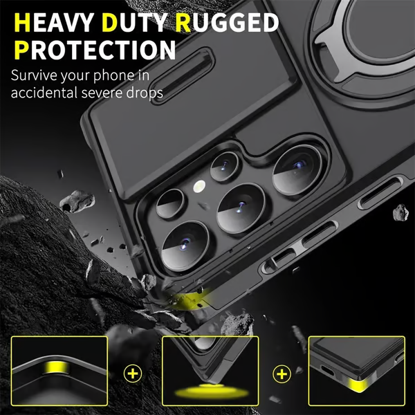 📱Measureable Premium Armor maska s postoljem za Samsung Galaxy S seriju-HR