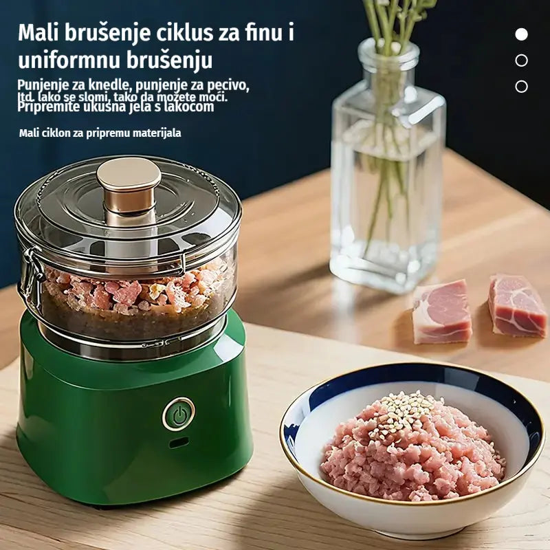 🔥 50% popusta! 🔥 🥩⚡ Električni mlin za meso velikog kapaciteta: Snažan, brz i jednostavan za korištenje | Idealan za kućne kuhinje i domaće obroke 🍔🌮-HR