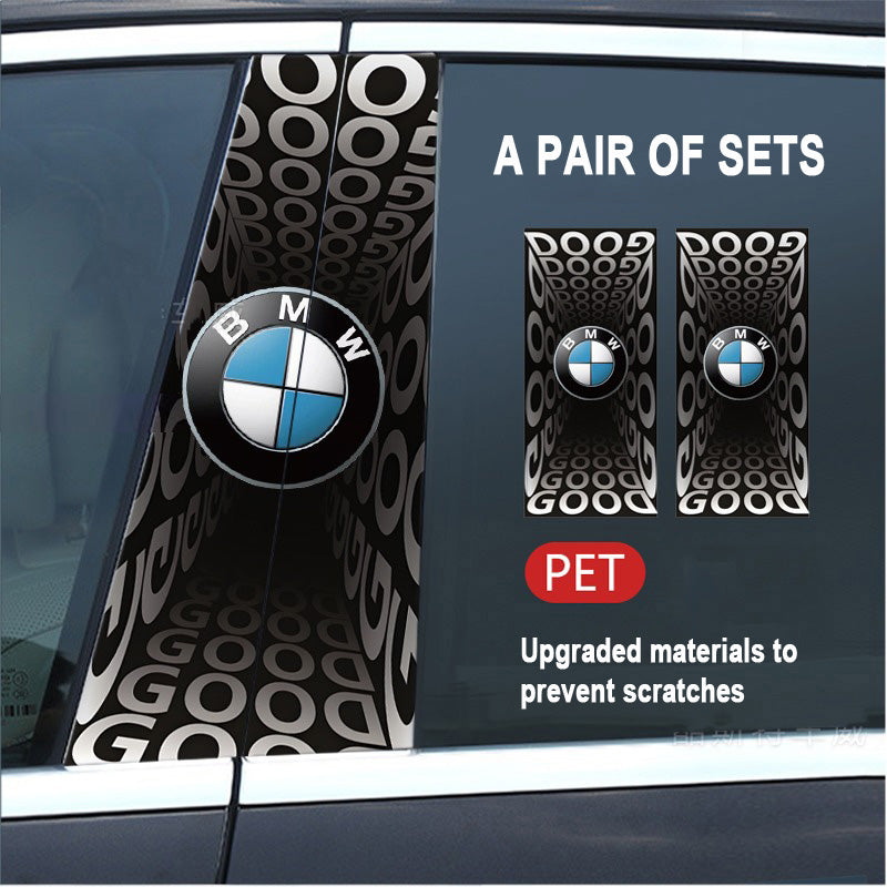 🔥Išpardavimas🔥2025 m. automobilio „Creative“ B statramsčio modifikavimo HD apsauginė plėvelė (2 vnt.)-LT