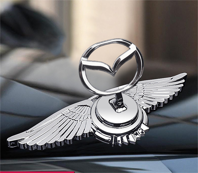 Decoración de modificación de coche con logotipo de capó-ES