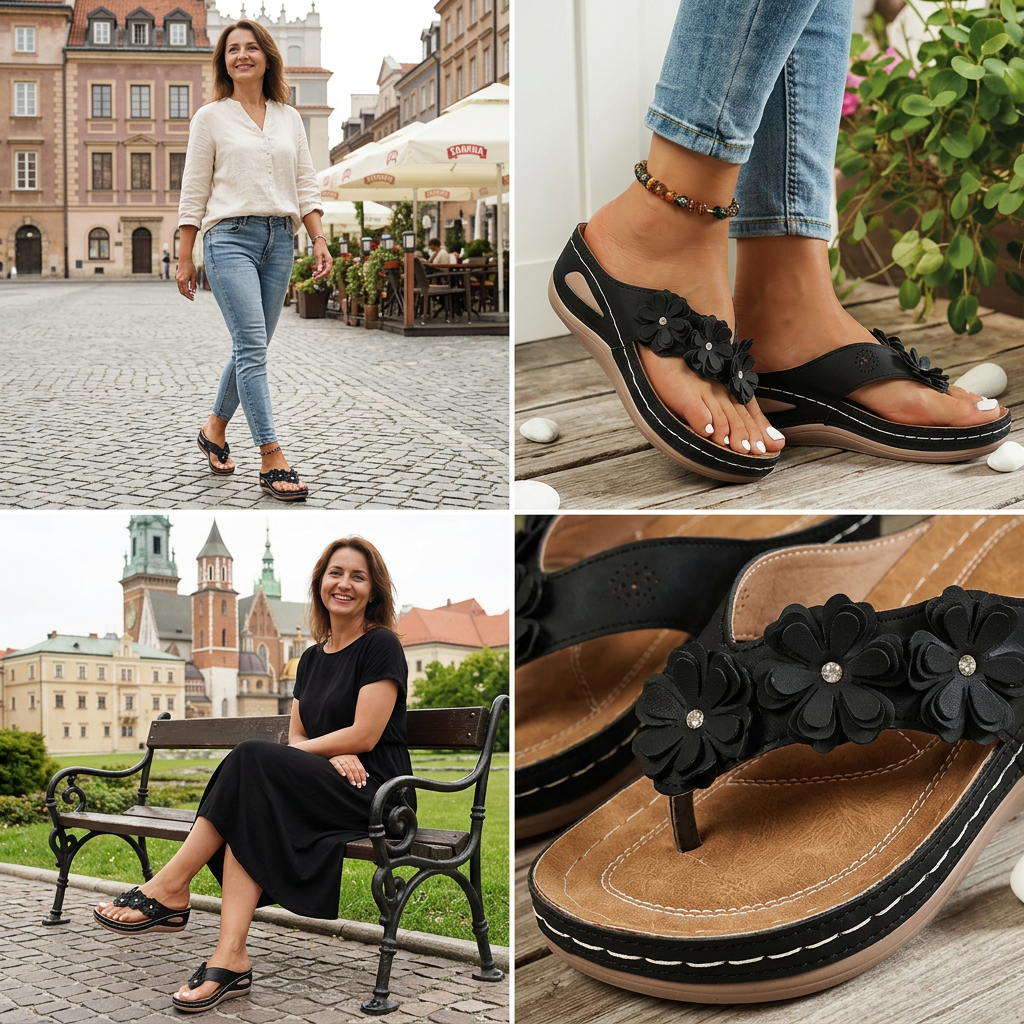 🌸 Ženske sandale s cvjetnim uzorkom i visokom petom – stil vile-HR