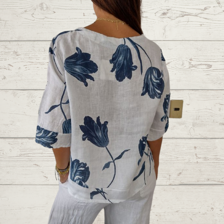 🔥[S-5XL]👕Tunika z V-izrezom-GR 