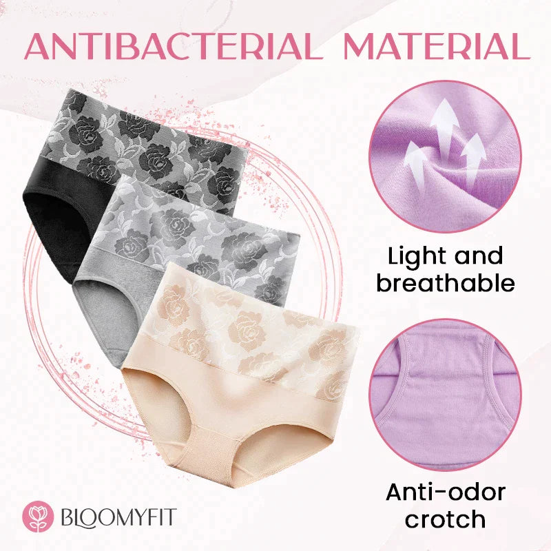 Augsta vidukļa apakšbikses ar kontroli vēdera apvidū, necaurlaidīgas-LV