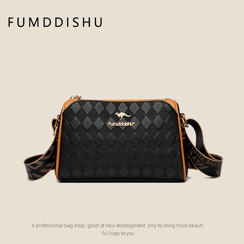 [El mejor regalo para ella] Bolso bandolera de gran capacidad con diseño de diamantes de 3 capas a la moda-ES