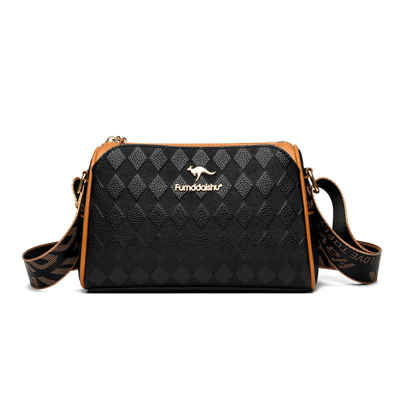 [El mejor regalo para ella] Bolso bandolera de gran capacidad con diseño de diamantes de 3 capas a la moda-ES