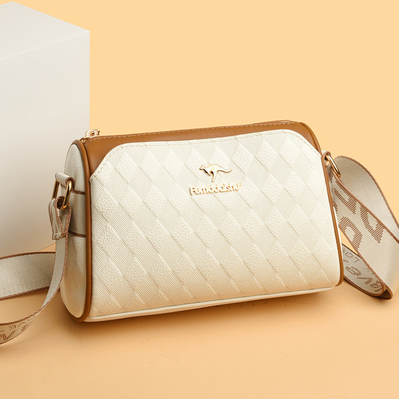 [El mejor regalo para ella] Bolso bandolera de gran capacidad con diseño de diamantes de 3 capas a la moda-ES
