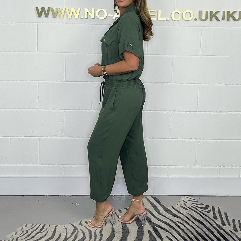 💕Moteriškas sportinis kombinezonas trumpomis rankovėmis✨✨-LT