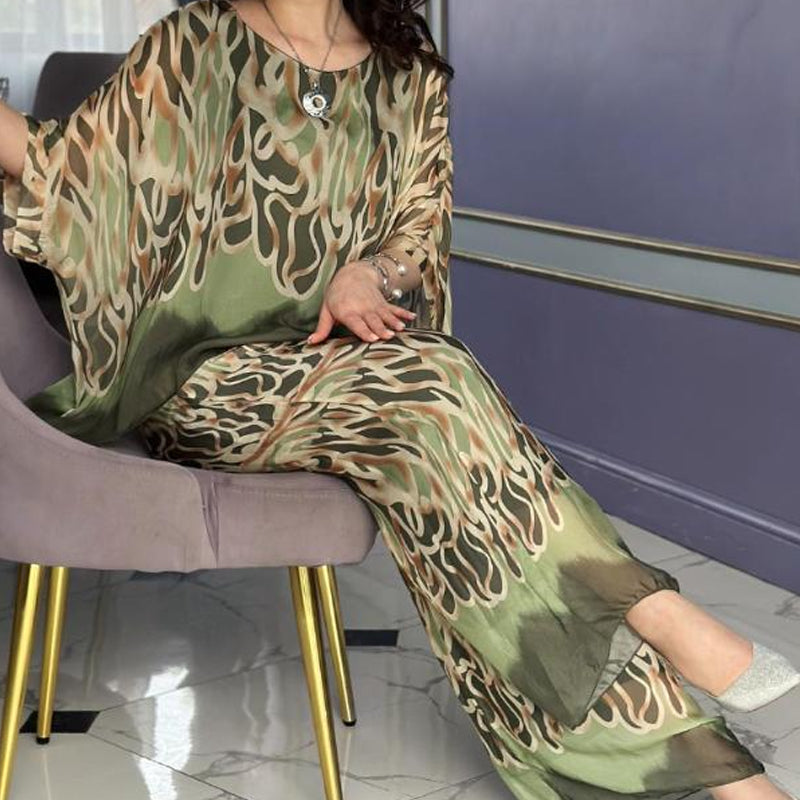 🦋 Conjunto con top estampado y pantalón holgado Ice Cool 💖-ES