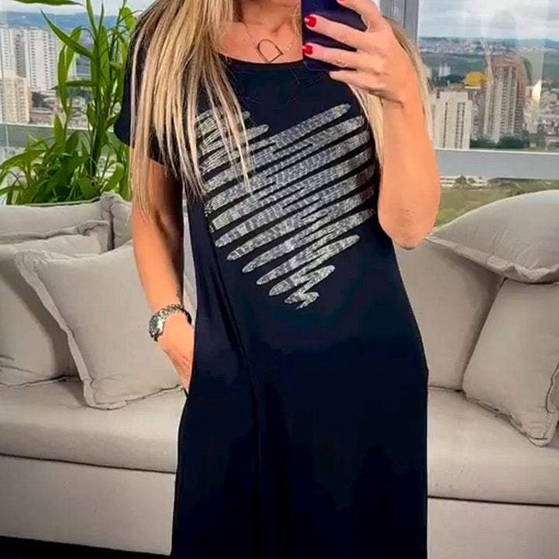 Μακρύ φόρεμα με σχισμές στα πλάγια-GR