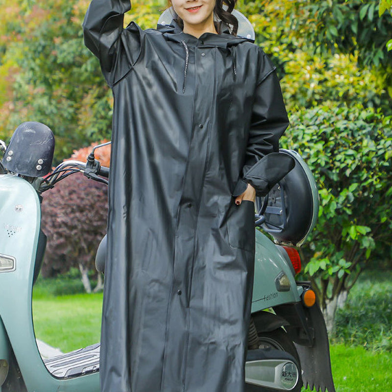 🌧️ Daugkartinė striukė nuo lietaus su kauke (suaugusiųjų modelis)-LT