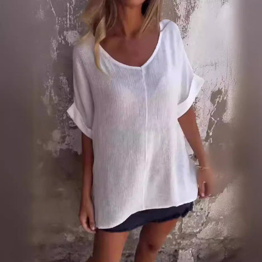 🌺Ženska bluza z V-izrezom - GR