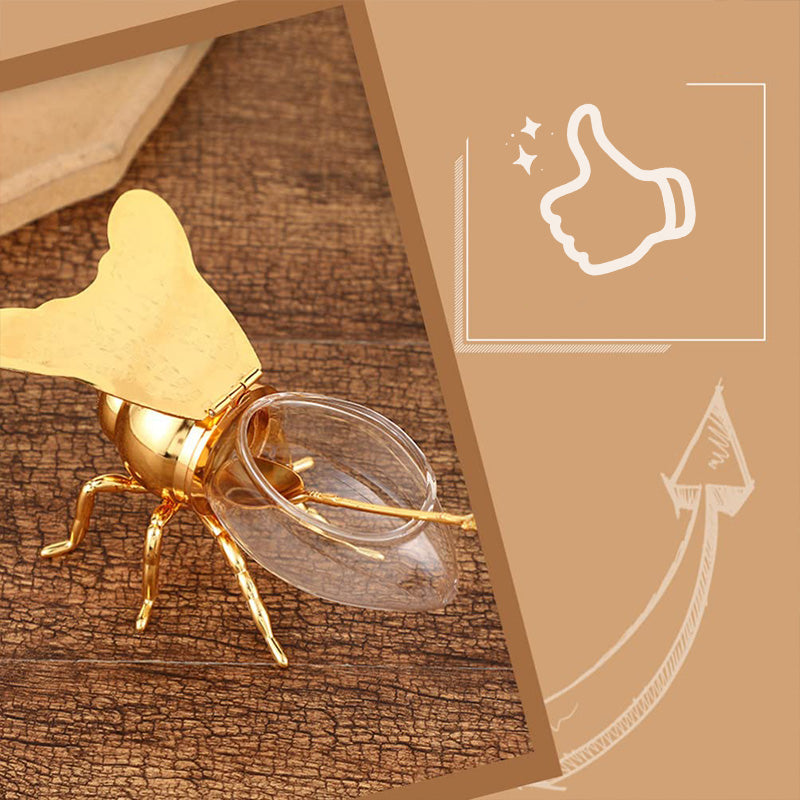 🍯Kreativen retro kozarec za med v obliki čebele - GR