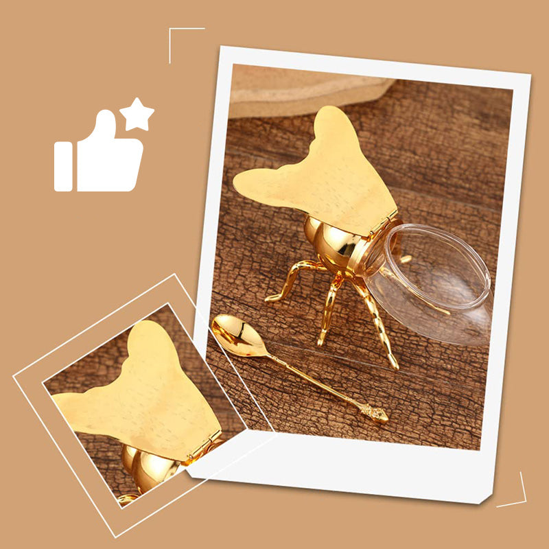 🍯Kreativen retro kozarec za med v obliki čebele - GR