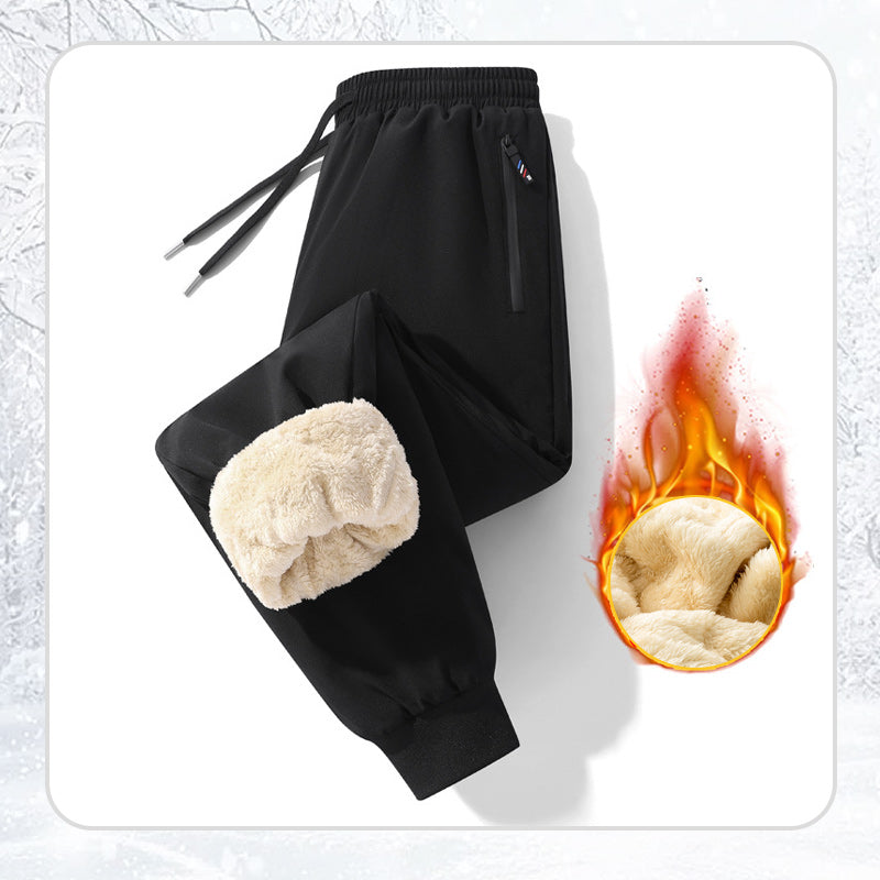 Udobne moške hlače s plišasto podlogo-SI