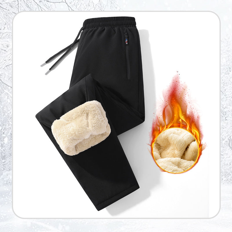 Udobne moške hlače s plišasto podlogo-SI