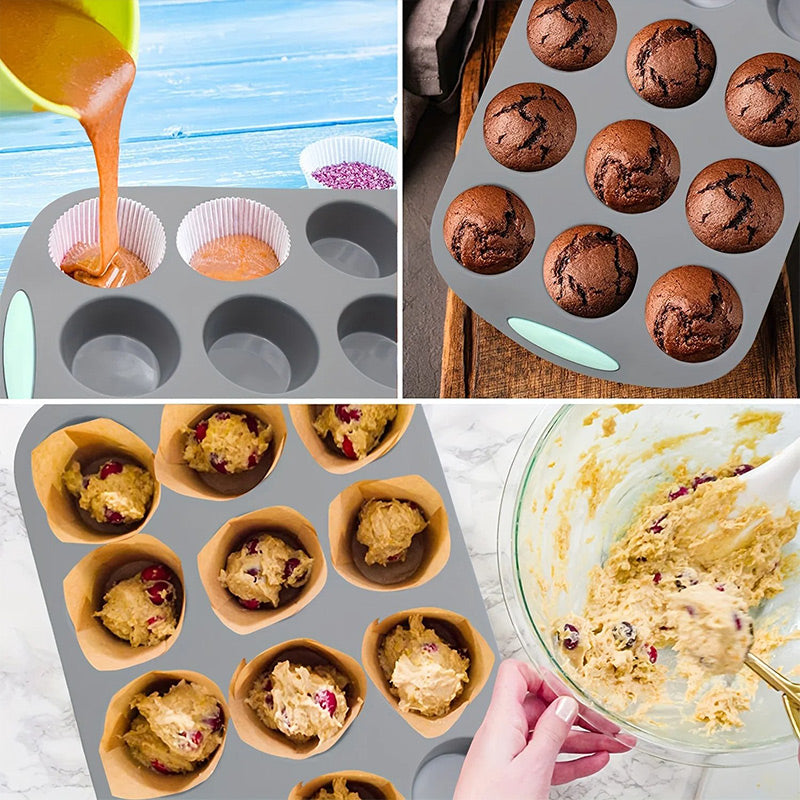 Silikono torto formelių rinkinys lengvam kepimui-LT