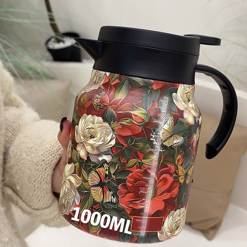 🍵1000 ml vakuumsko izoliran čajnik s cedilom-SI