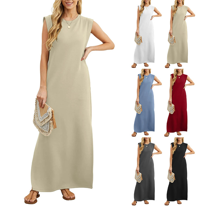 👗Ženska ležerna obleka brez gub z spodnjim delom✨-GR