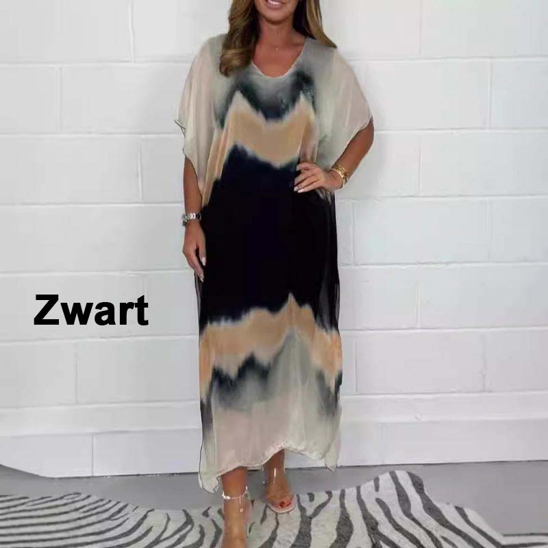 ✨【S-4XL】Udobna ženska siva šifonska obleka - GR