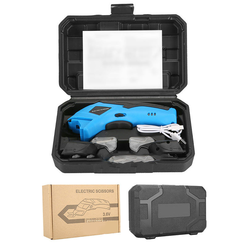 ✂️ Nešiojamos rankinės įkraunamos elektrinės audinių kirpimo žirklės su ličio baterija-LT