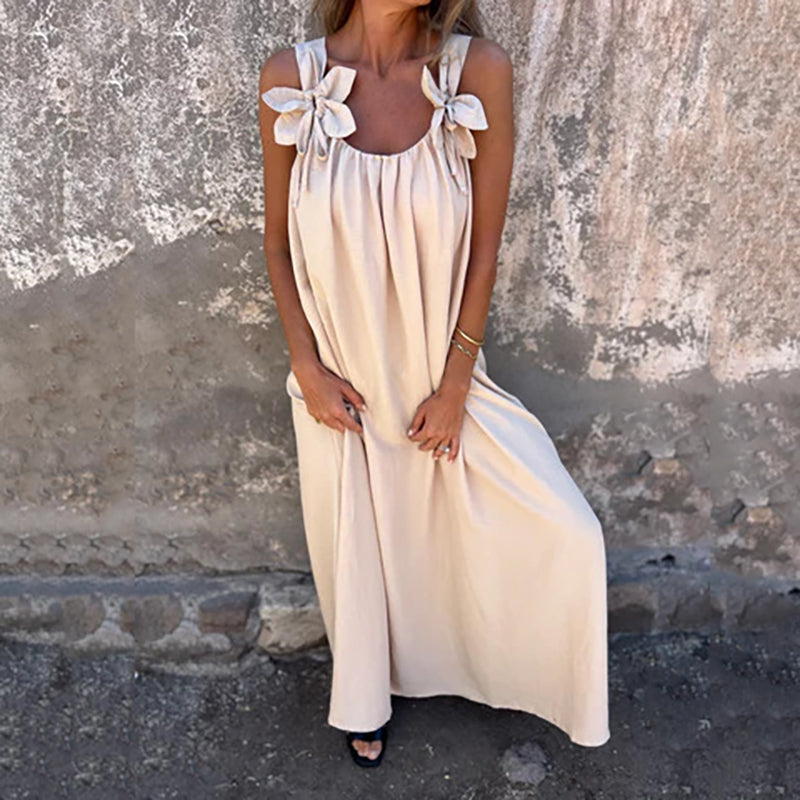 💐 Elegantiškos suknelės su gėlėmis iškirpte moterims-LT