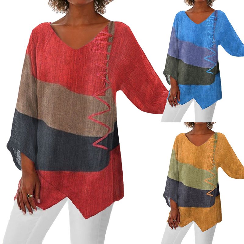 【M-4XL】🌸 Majica z dolgimi rokavi in vintage potiskom - GR