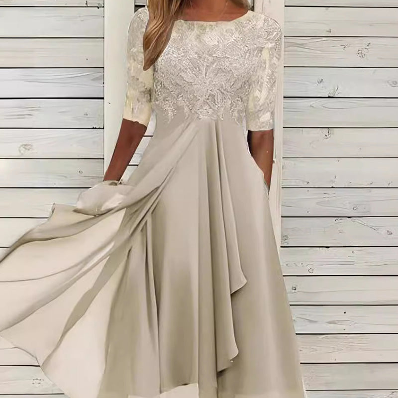 💖 Limited Edition 💖 Κομψό κεντημένο κοκτέιλ φόρεμα-GR