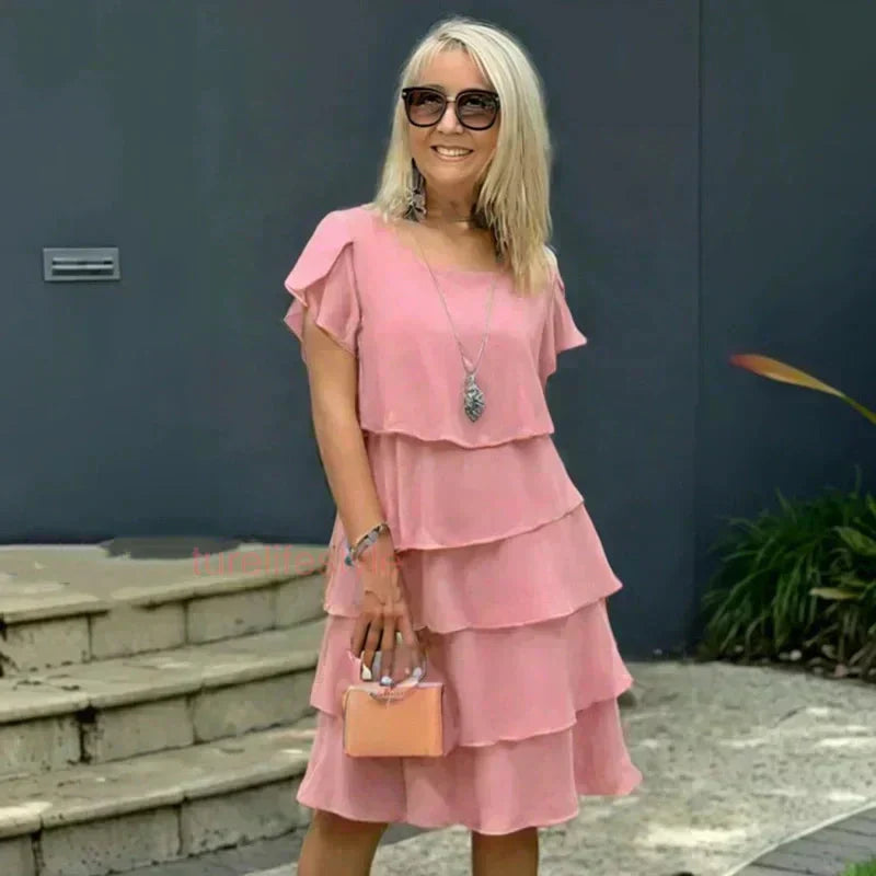 🔥 Ženska obleka Laisvalaikio su raukiniais-LT